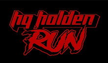 Load image into Gallery viewer, MENS HQ HOLDEN RUN BLACK TSHIRT- COLOUR FONT OPTIONS.
