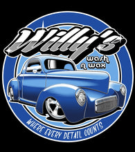 Load image into Gallery viewer, Willy&#39;s Wash n Wax Round Logo T-Shirt
