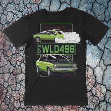 Load image into Gallery viewer, GREEN TORANA WLD 496 MENS BLACK T-SHIRT
