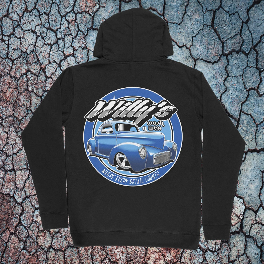 Willy's Wash n Wax Round Logo Hoodie