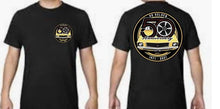 Load image into Gallery viewer, HQ Holden 50th Anniversary gold design T-Shirt Cotton.
